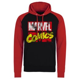 pánská mikina Marvel Comics - Retro Logo Baseball - HYBRIS - DSN-36-MRV002-H46-10-BKRD