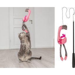 Teleskopický prut pro kočky plameňák 42-106 cm