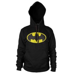pánská mikina Batman - Distressed Logo - Black - HYBRIS - WB-3-BAT004-H23-8-BK