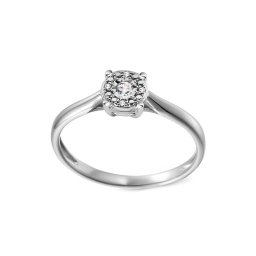 Zlatý zásnubní prsten s diamanty 0.030 ct Adalira IZBR599A