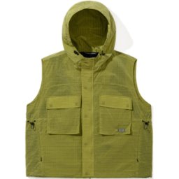 BS RABBIT BIG POCKET HOODED VEST SOLAR YELLOW XL