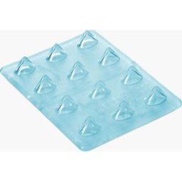 CRAB GRAB MINI SHARK TEETH CLEAR BLUE One Size