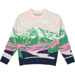 PICTURE WAK KNIT CLOUDY LANDSCAPE WOMEN L
