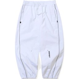 BS RABBIT STREAM LINE 3L SUPER WIDE JOGGER PANTS WHITE L