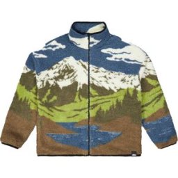 PICTURE HAFDALS ZIP FLEECE CLOUDY LANDSC SHERPA M S