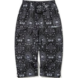 BS RABBIT ARTISTIC SUPER WIDE VENTILATION PANTS PAISLEY BLACK L