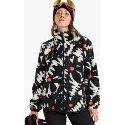 Roxy ALABAMA FZ PRINTED TRUE BLACK BIG FLOWER XL