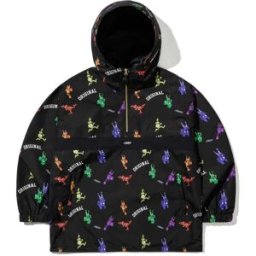 BS RABBIT RAINBOW TR HOODED ANORAK BLACK L