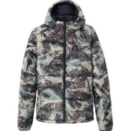 JONES WMN REUP RECYCLED DOWN HOODIE PEAK CAMO S