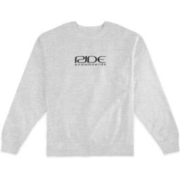 RIDE ZERO LOGO CREW SWEATSHIRT HEATHER GREY XXL
