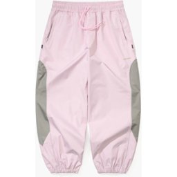BS RABBIT LIGHT WEIGHT REFLECTIVE LINE SUPER WIDE JOGGER PANTS BABY PINK XL