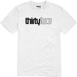 THIRTYTWO DOUBLE TEE WHITE BLACK M