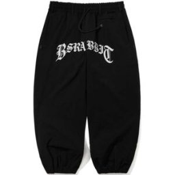BS RABBIT ALWAYS ON SUPER WIDE JOGGER PANTS BLACK XL