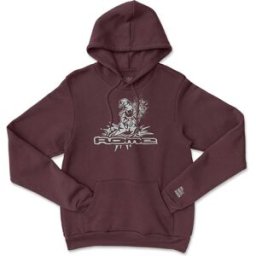 ROME BASIC HOODIE BURGUNDY XL