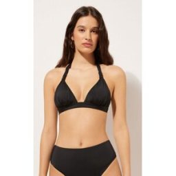 Calzedonia Trojúhelníková podprsenka k plavkám Premium Sculpt Žena Černá Velikost 2