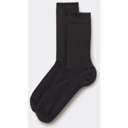 Calzedonia Krátké pánské ponožky z česané bavlny Člověk Černá Velikost 40-41
