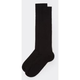 Calzedonia Vysoké ponožky s kašmírem Člověk Černá Velikost 46-47