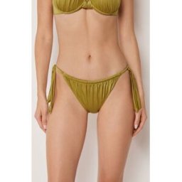 Calzedonia Bikiny kalhotky se stahováním na bocích Shiny Satin Žena Žlutá Velikost L
