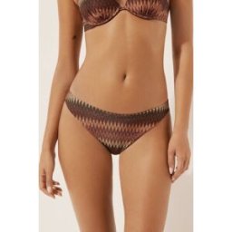 Calzedonia Kalhotky k plavkám Golden Chevron Žena Hnědá Velikost M