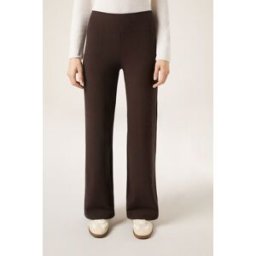 Calzedonia Kalhoty palazzo s kašmírem Žena Hnědá Velikost XS