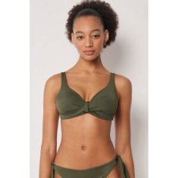 Calzedonia Klasická trojúhelníková podprsenka k plavkám Premium Sculpt Žena Zelená Velikost 3