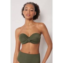 Calzedonia Bandeau vrchní díl plavek Premium Sculpt Žena Zelená Velikost 4