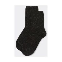 Calzedonia Dívčí ponožky s kašmírem a třpytkami Unisex Černá Velikost 25-28