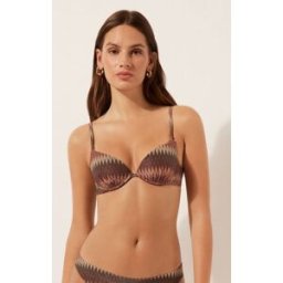 Calzedonia Push-upka k plavkám Golden Chevron Žena Hnědá Velikost 3