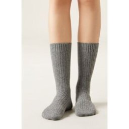 Calzedonia Ponožky s vlnou a kašmírem Žena Šedá Velikost TU