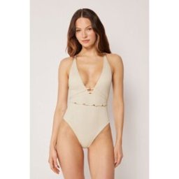 Calzedonia Jednodílné plavky Wild Jungle Žena Bílá Velikost M