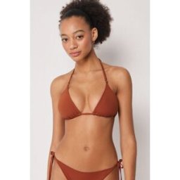 Calzedonia Plavky s trojúhelníkovými košíčky Premium Fit Žena Hnědá Velikost 3