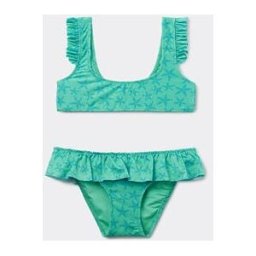 Calzedonia Dívčí Dvoudílné Plavky Glittery Starfish Dívka Zelená Velikost 10
