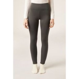 Calzedonia Termo plush legíny Žena Šedá Velikost S