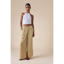 Calzedonia Lesklé široké kalhoty Žena Přírodní Velikost L