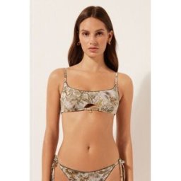 Calzedonia Tílkový top k plavkám Tropical Foliage Žena Potisk Velikost 3