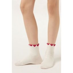 Calzedonia Dětské vzorované ponožky Unisex Černá Velikost 37-39