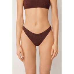 Calzedonia Plavkové Brazilky Crinkle Waves Žena Hnědá Velikost M