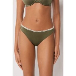 Calzedonia Kalhotky k plavkám Refined Shine Žena Zelená Velikost M