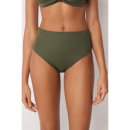 Calzedonia Vysoké kalhotky k plavkám Premium Sculpt Žena Zelená Velikost S