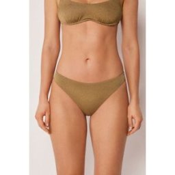 Calzedonia Kalhotky k plavkám Sophisticated Shine Žena Hnědá Velikost L