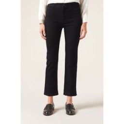Calzedonia Zkrácené zvonové džíny Žena Černá Velikost XS