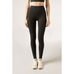 Calzedonia Legíny Sculpt Žena Černá Velikost XL