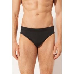 Calzedonia Pánské slipové plavky Rio Člověk Černá Velikost S