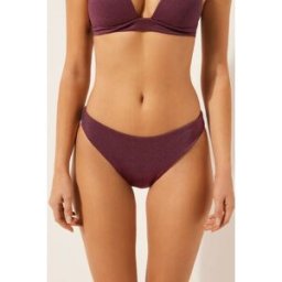 Calzedonia Plavkové Kalhotky Golden Glow Žena Bordová Velikost L