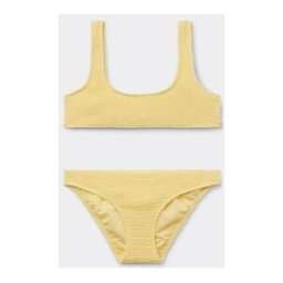 Calzedonia Dívčí dvoudílné plavky Crinkle Waves Dívka Žlutá Velikost 6