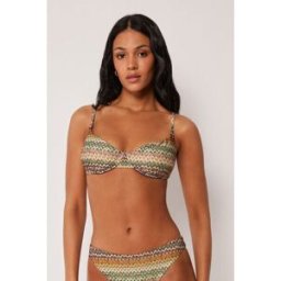 Calzedonia Balkonetka k plavkám Elegant Ethnic Žena Zelená Velikost 2