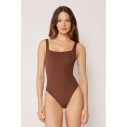 Calzedonia Jednodílné plavky Premium Fit Žena Hnědá Velikost L