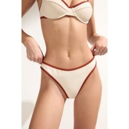 Calzedonia Brazilky k plavkám Bicolor Piping Žena Červená Velikost L