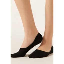 Calzedonia Unisex neviditelné ponožky Žena Černá Velikost 46-47