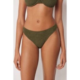 Calzedonia Kalhotky k plavkám Crinkle Waves Žena Zelená Velikost XL